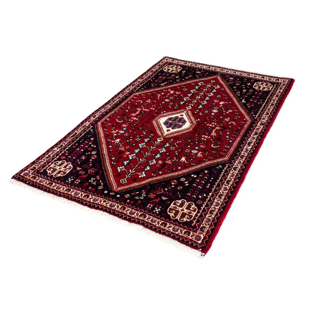 Perserteppich - Nomadic 150 x 98 cm - dunkelrot