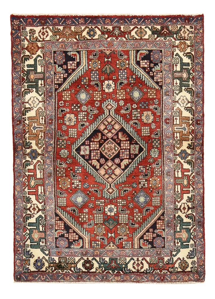 Perserteppich - Nomadic - 151 x 105 cm - rot