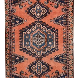 Perserteppich - Nomadic - 160 x 103 cm - hellrot
