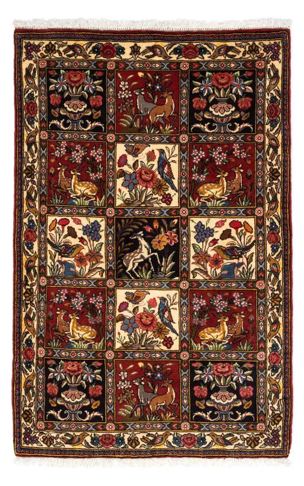 Perserteppich - Nomadic 162 x 107 cm - dunkelrot