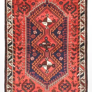 Perserteppich - Nomadic - 163 x 112 cm - rot