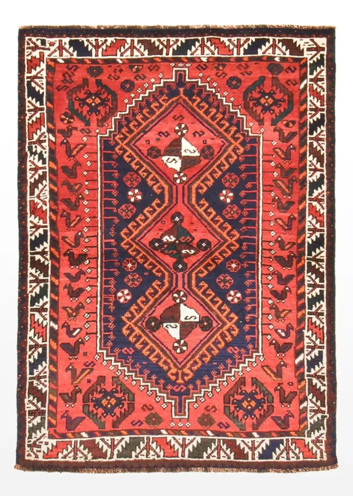 Perserteppich - Nomadic - 163 x 112 cm - rot
