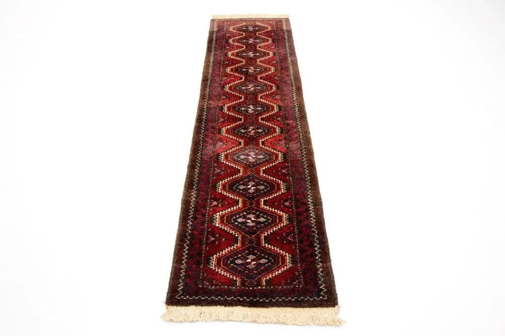 Perserteppich - Nomadic 197 x 52 cm - rot