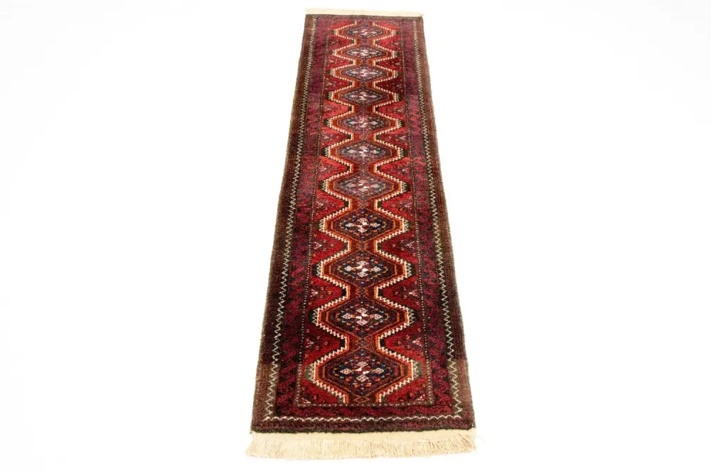Perserteppich - Nomadic 197 x 52 cm - rot
