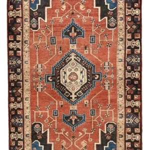 Perserteppich - Nomadic - 208 x 116 cm - mehrfarbig