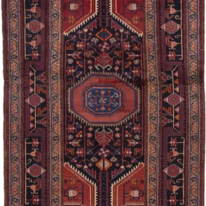 Perserteppich - Nomadic - 220 x 115 cm - dunkelrot
