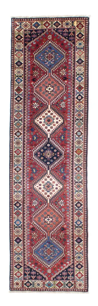 Perserteppich - Nomadic 280 x 80 cm - dunkelrot