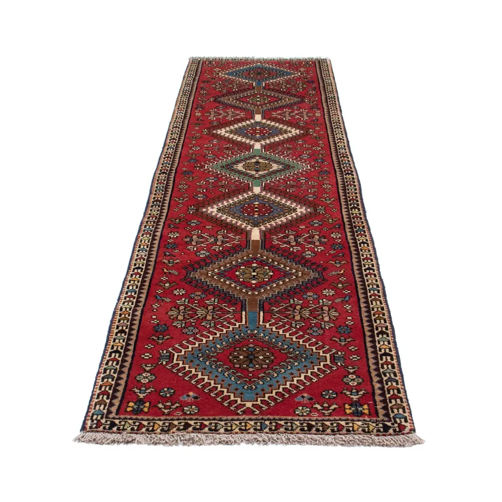 Perserteppich - Nomadic 281 x 75 cm - rot