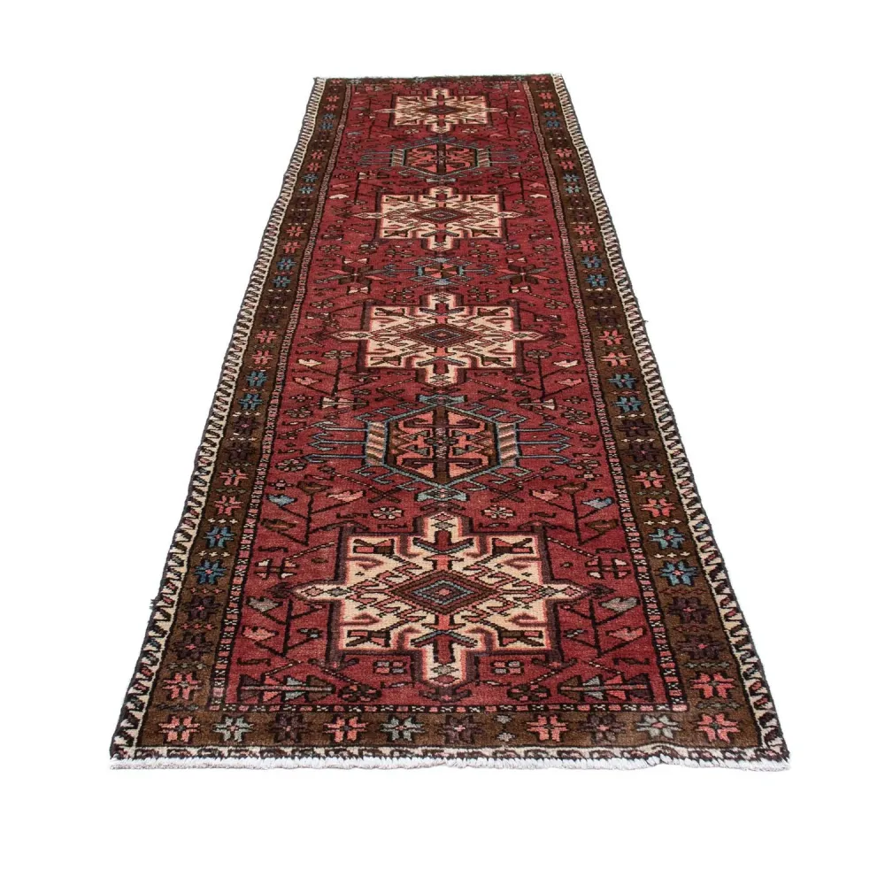 Perserteppich - Nomadic 304 x 85 cm - dunkelrot