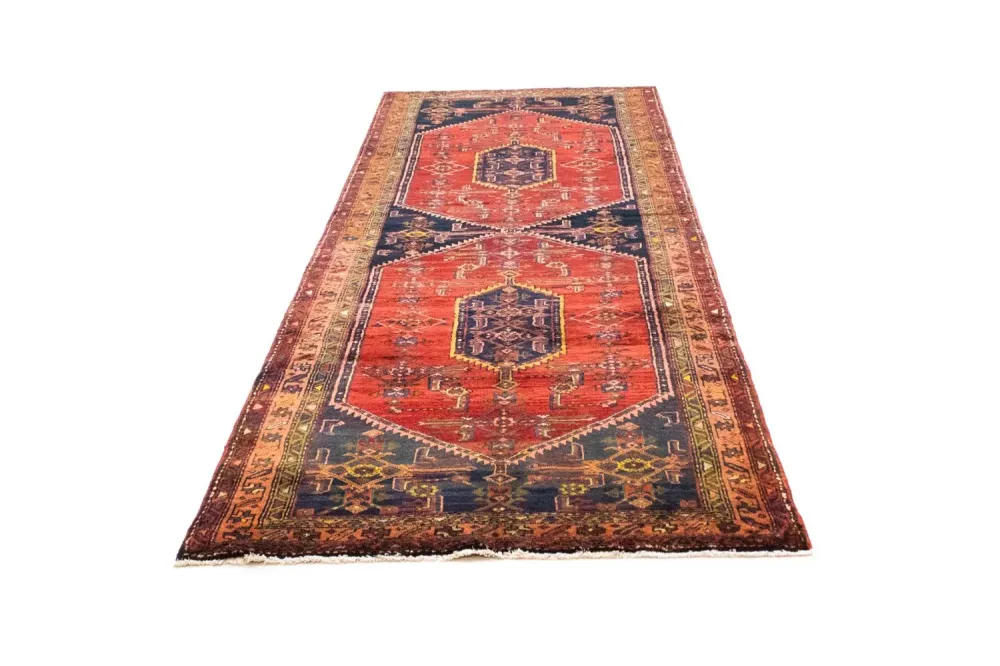 Perserteppich - Nomadic 305 x 112 cm - blau