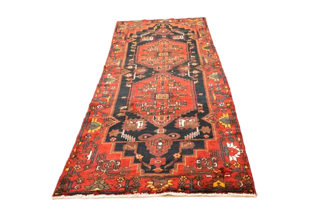 Perserteppich - Nomadic 310 x 105 cm - blau