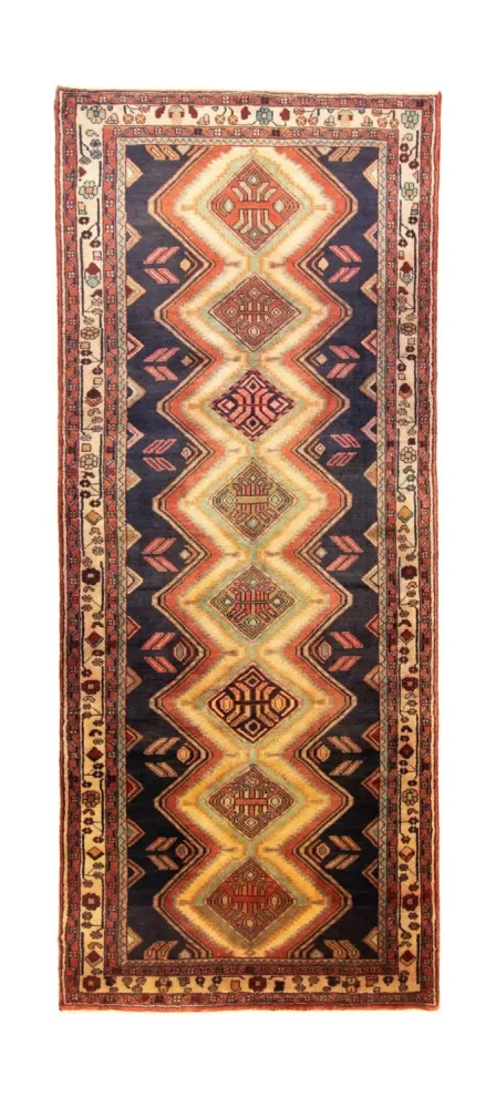 Perserteppich - Nomadic 312 x 125 cm - blau