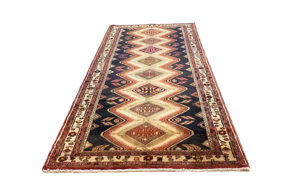 Perserteppich - Nomadic 312 x 125 cm - blau