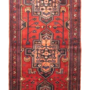 Perserteppich - Nomadic 326 x 105 cm - rot