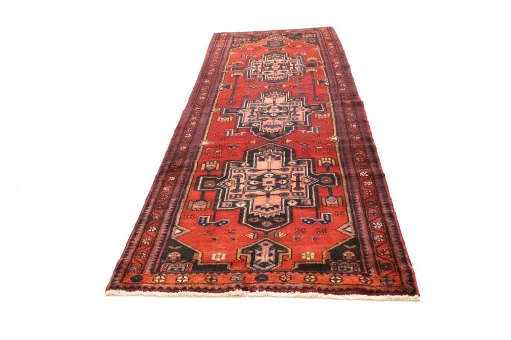 Perserteppich - Nomadic 326 x 105 cm - rot