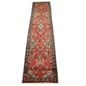 Perserteppich - Nomadic 384 x 83 cm - rot