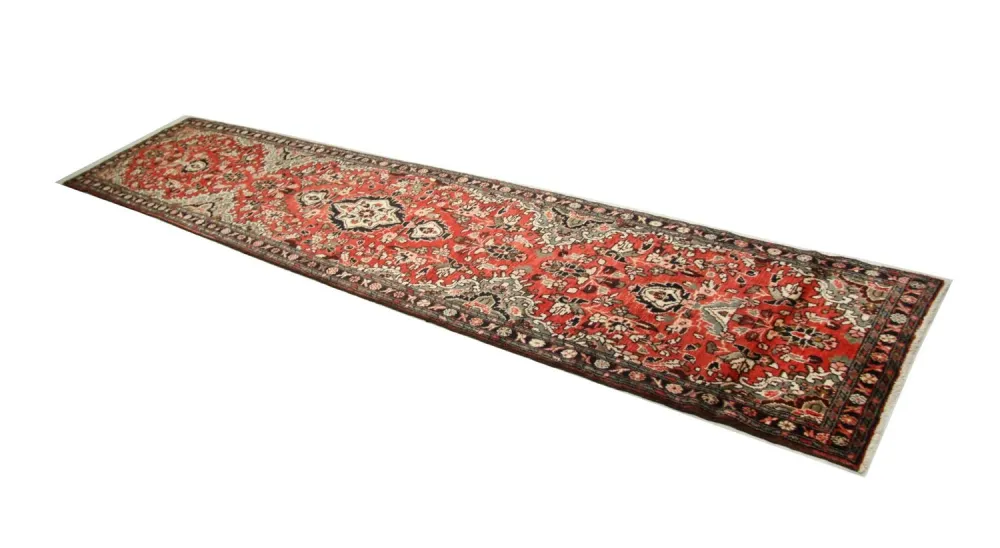 Perserteppich - Nomadic 384 x 83 cm - rot