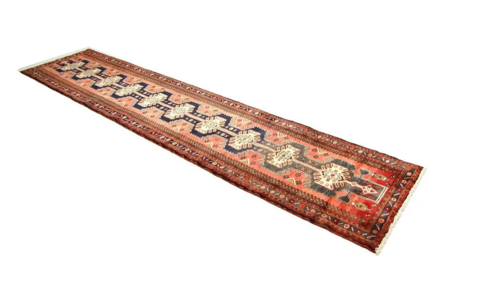 Perserteppich - Nomadic 385 x 84 cm - rot