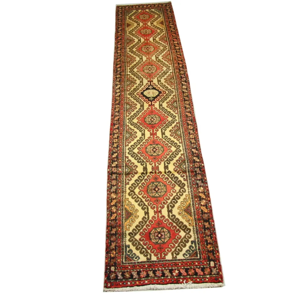 Perserteppich - Nomadic 406 x 80 cm - rot