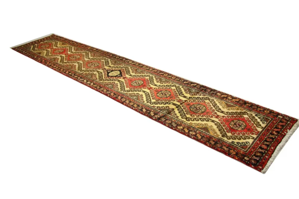 Perserteppich - Nomadic 406 x 80 cm - rot