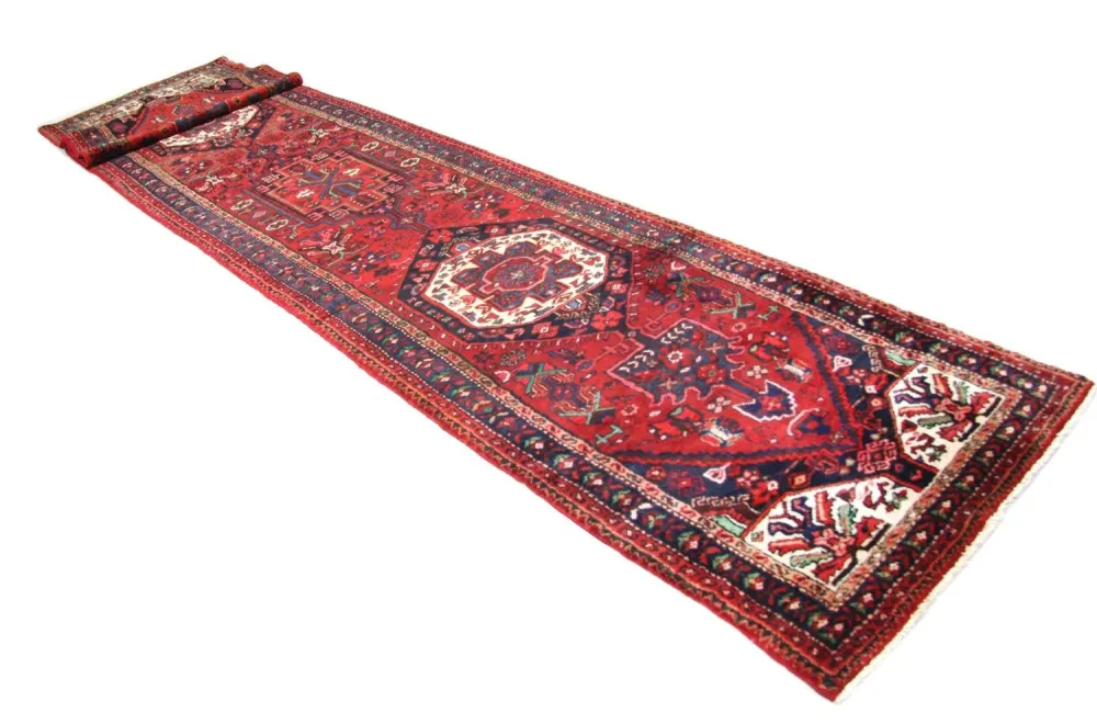 Perserteppich - Nomadic 475 x 101 cm - rot
