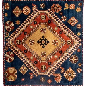 Perserteppich - Nomadic 70 x 68 cm - dunkelblau