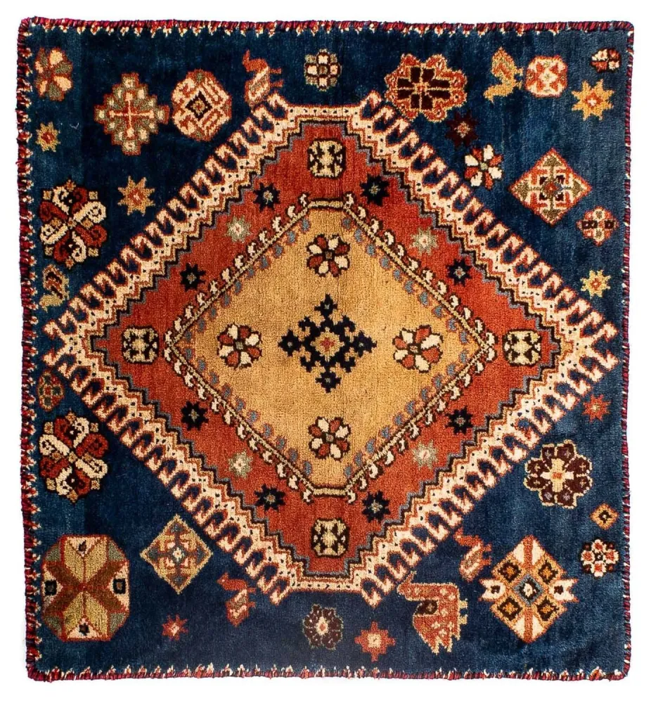 Perserteppich - Nomadic 70 x 68 cm - dunkelblau
