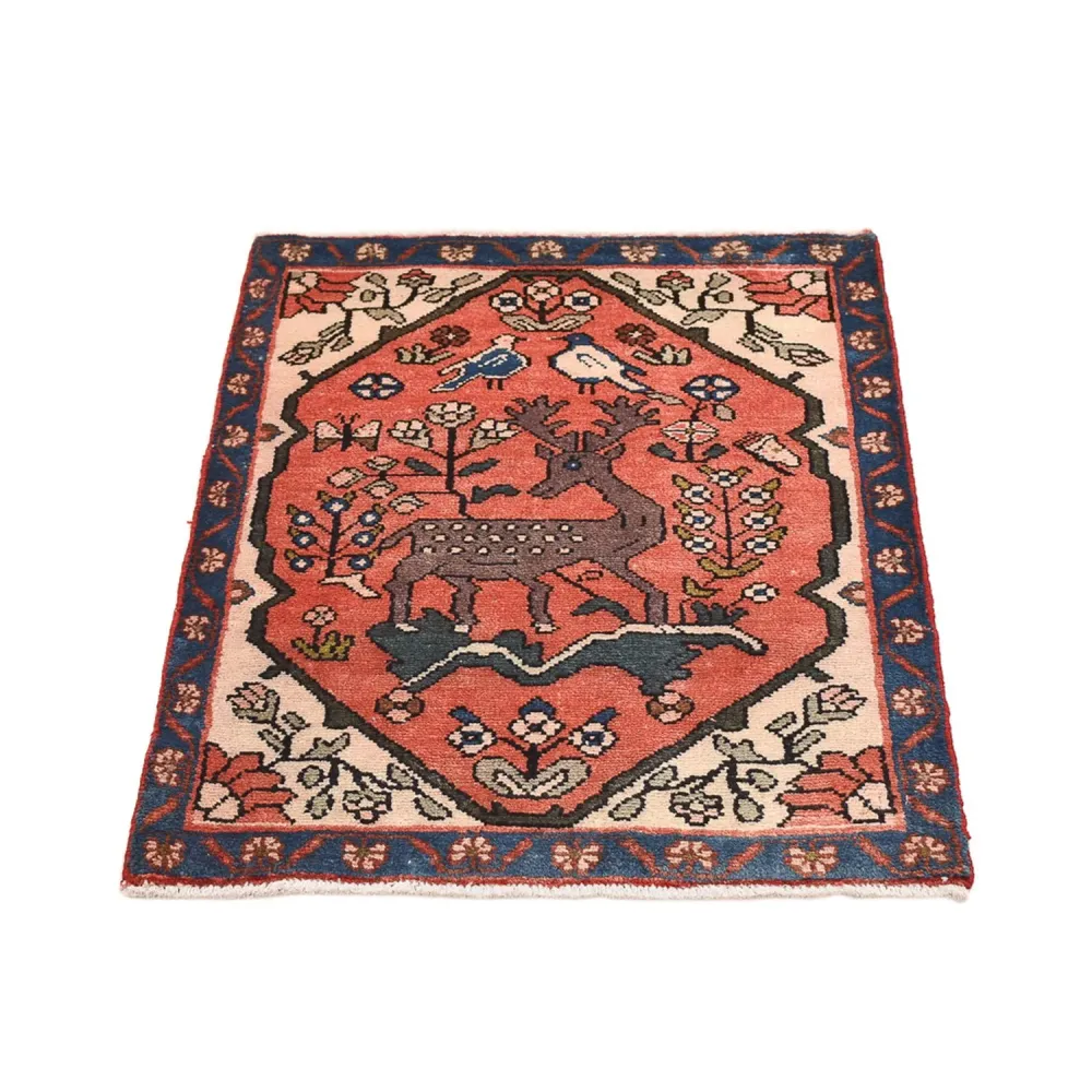 Perserteppich - Nomadic - 92 x 67 cm - hellrot