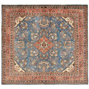 Perserteppich - Nomadic quadratisch - 200 x 207 cm - blau