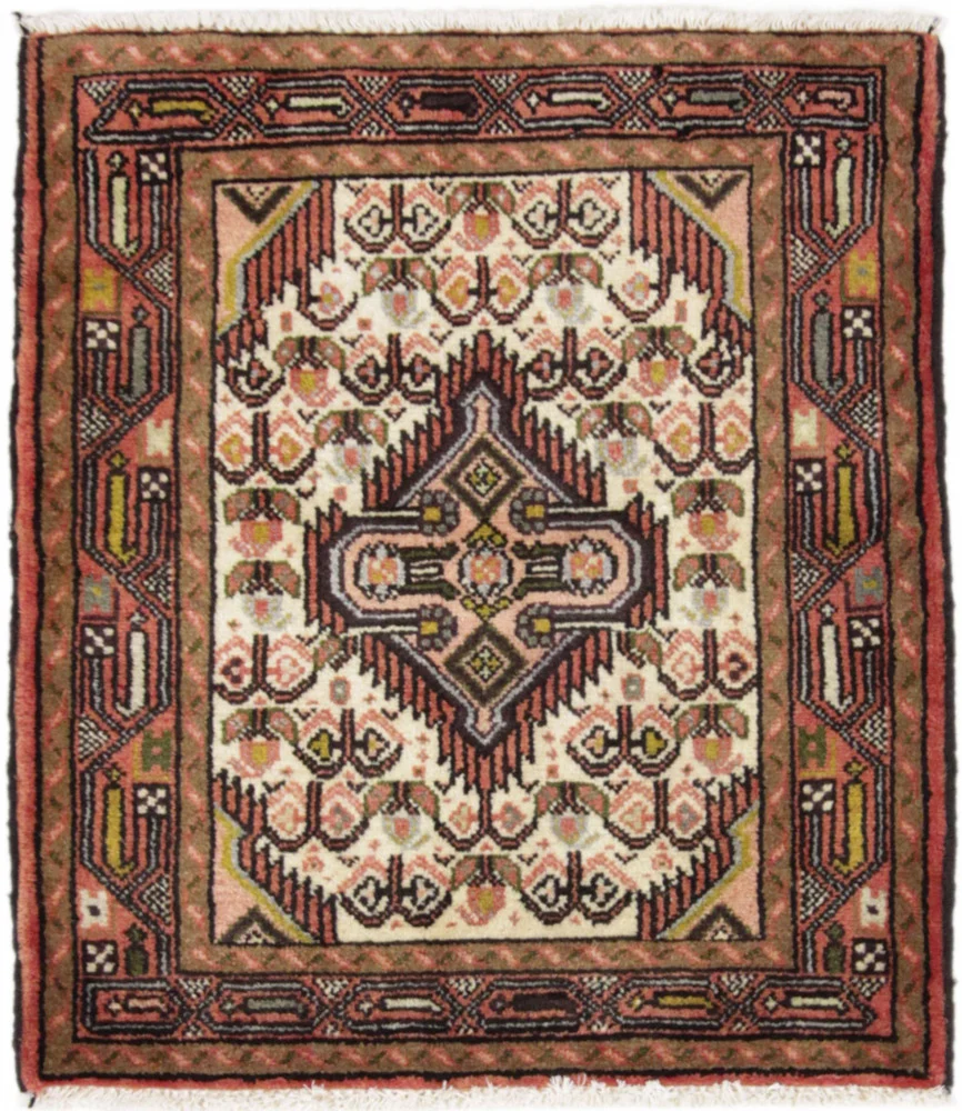 Perserteppich - Nomadic quadratisch - 71 x 65 cm - hellbeige
