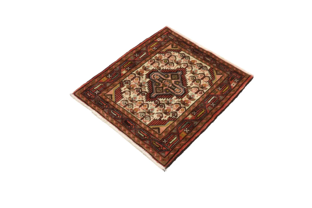 Perserteppich - Nomadic quadratisch - 71 x 65 cm - hellbeige