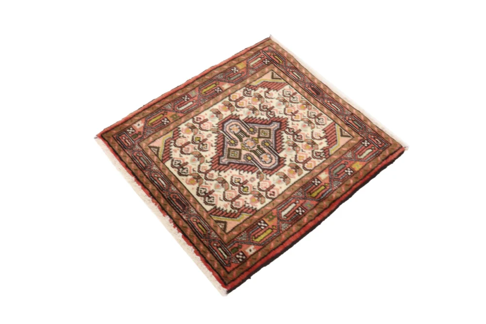 Perserteppich - Nomadic quadratisch - 71 x 65 cm - hellbeige