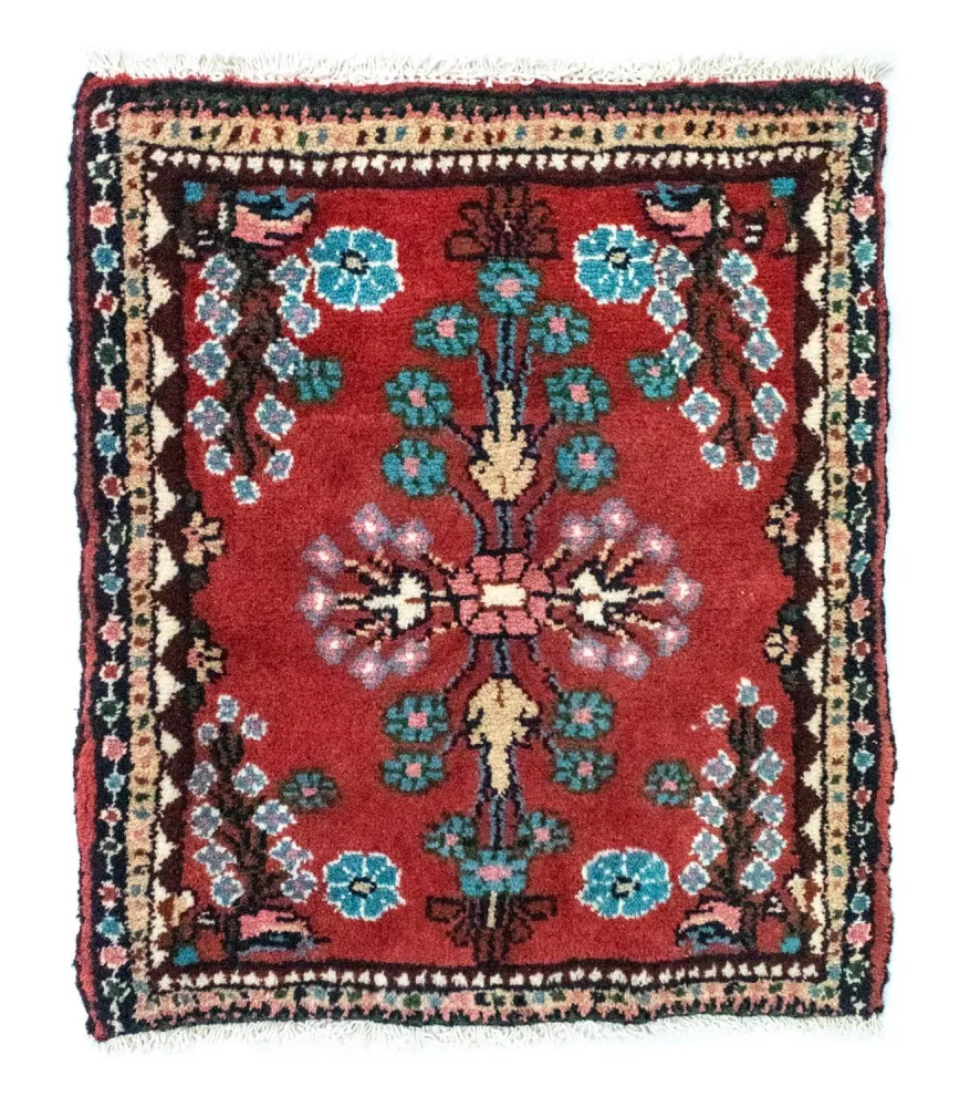Perserteppich - Nomadic 60 x 55 cm - rot