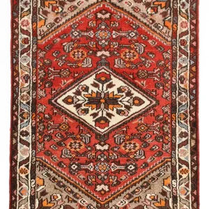 Perserteppich - Nomadic - 93 x 68 cm - rot