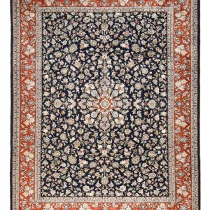 Perserteppich - Royal - 337 x 255 cm - dunkelblau
