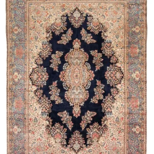 Perserteppich - Royal - 500 x 355 cm - dunkelblau