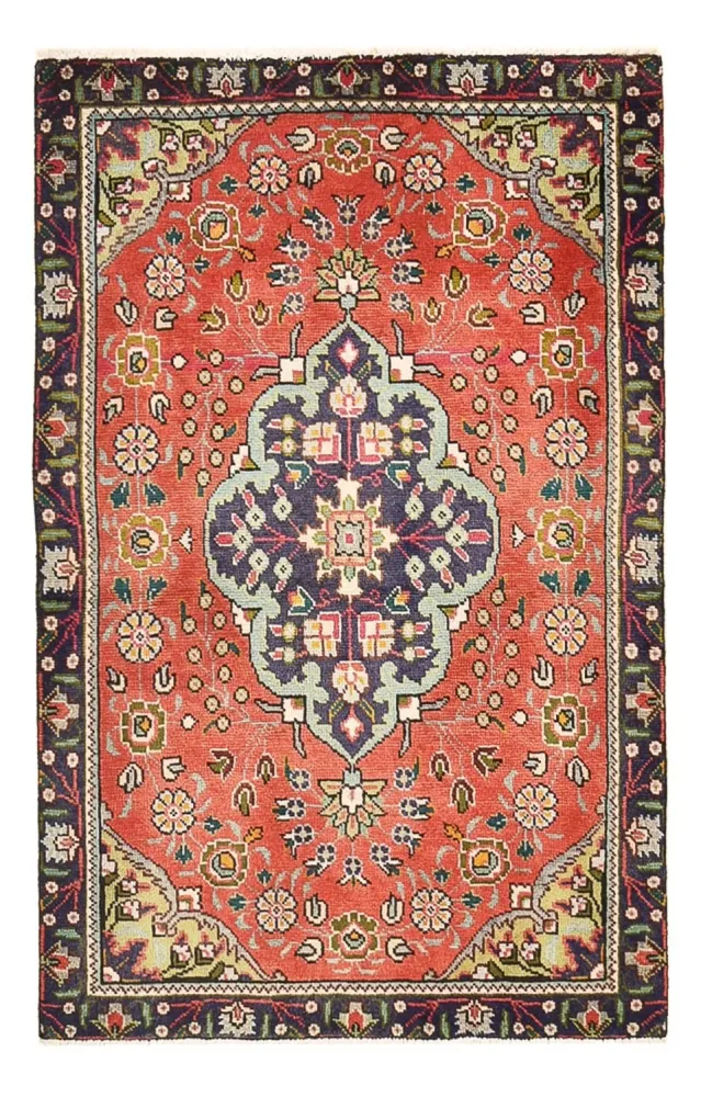 Perserteppich - Täbriz - 139 x 90 cm - hellrot