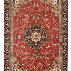 Perserteppich - Täbriz - 253 x 177 cm - rot