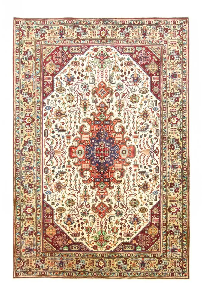 Perserteppich - Täbriz 293 x 202 cm - beige