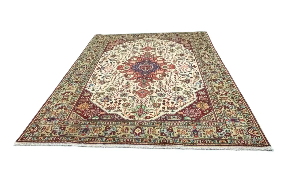 Perserteppich - Täbriz 293 x 202 cm - beige