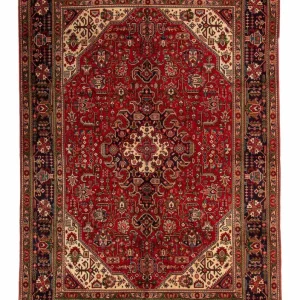 Perserteppich - Täbriz 295 x 195 cm - dunkelrot