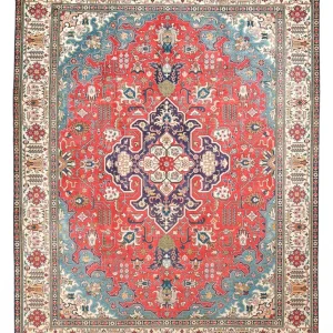 Perserteppich - Täbriz - 343 x 255 cm - rot