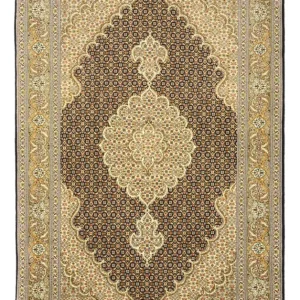 Perserteppich - Täbriz - Royal - 154 x 102 cm - dunkelbeige