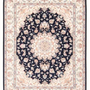 Perserteppich - Täbriz - Royal - 197 x 149 cm - dunkelblau