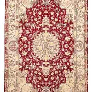 Perserteppich - Täbriz - Royal - 305 x 198 cm - rot