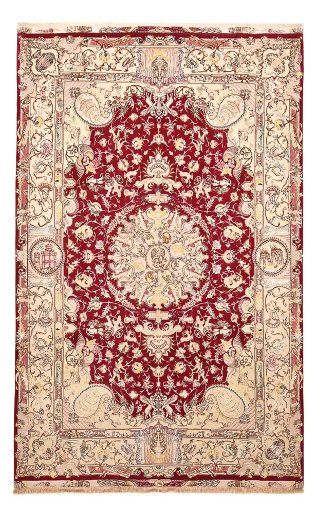 Perserteppich - Täbriz - Royal - 305 x 198 cm - rot