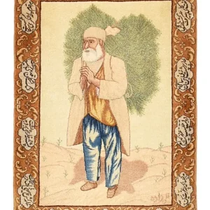Perserteppich - Täbriz - Royal - 73 x 56 cm - mehrfarbig