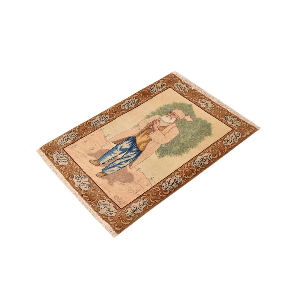 Perserteppich - Täbriz - Royal - 73 x 56 cm - mehrfarbig