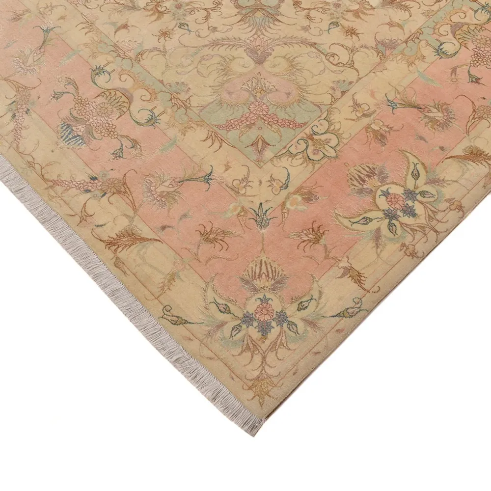 Perserteppich - Täbriz - Royal quadratisch - 248 x 242 cm - hellbeige