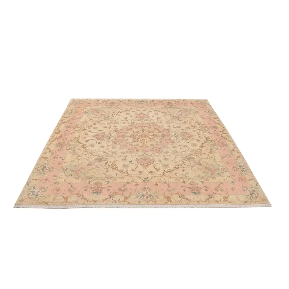 Perserteppich - Täbriz - Royal quadratisch - 248 x 242 cm - hellbeige